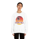 Beverly Hills, California Sweatshirt - Unisex Retro Palm Tree Crewneck Beverly Hills Sweatshirt-3