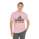 La Jolla, California T-Shirt - Retro Palm Tree Unisex La Jolla Shirt-59