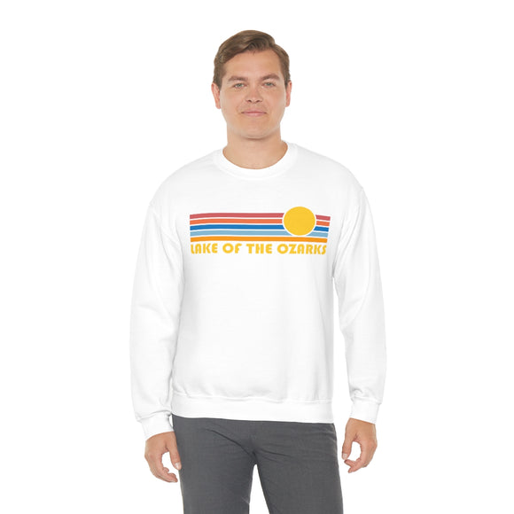 Lake of the Ozarks, Missouri Sweatshirt - Retro Sunrise Crewneck
