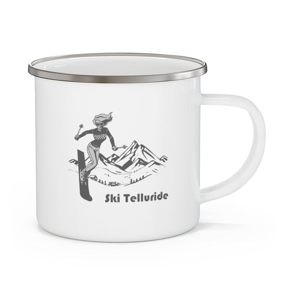 Telluride, Colorado Camp Mug - Retro Enamel Camping Telluride Mug