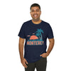 Monterey, California T-Shirt - Retro Palm Tree & Beach Unisex Monterey Shirt