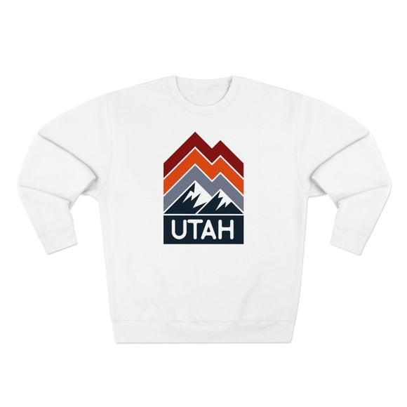 Premium Utah Sweatshirt - Retro Unisex Premium Crewneck Utah Sweatshirt