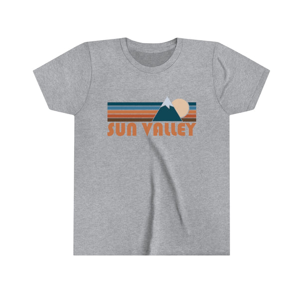 Sun Valley Youth T-Shirt - Retro Mountain Idaho Kid's TShirt