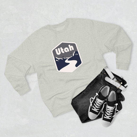 Premium Utah Crewneck Sweatshirt - Retro Unisex Sweatshirt