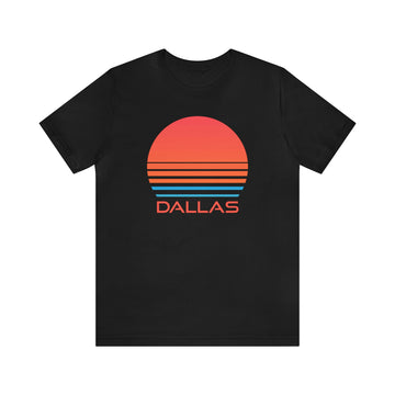 Buy black Dallas, Texas T-Shirt - Retro 80s Unisex Dallas Shirt