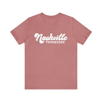 Buy heather-mauve Nashville, Tennessee T-Shirt - Retro Unisex Nashville T Shirt