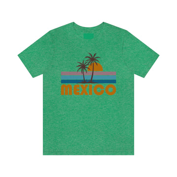 Buy heather-kelly Mexico T-Shirt - Retro Palm Tree Unisex Mexico Shirt