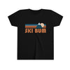 Ski Bum Youth T-Shirt - Retro Mountain Ski Bum Kid's TShirt
