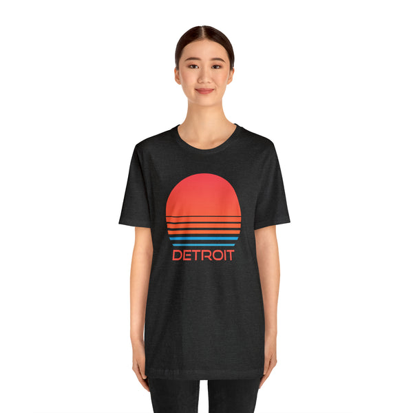 Detroit, Michigan T-Shirt - Retro 80s Unisex Detroit Shirt