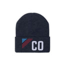 Copy of Colorado Beanie - Adult Embroidered Retro Sunset Colorado Knit Hat-1
