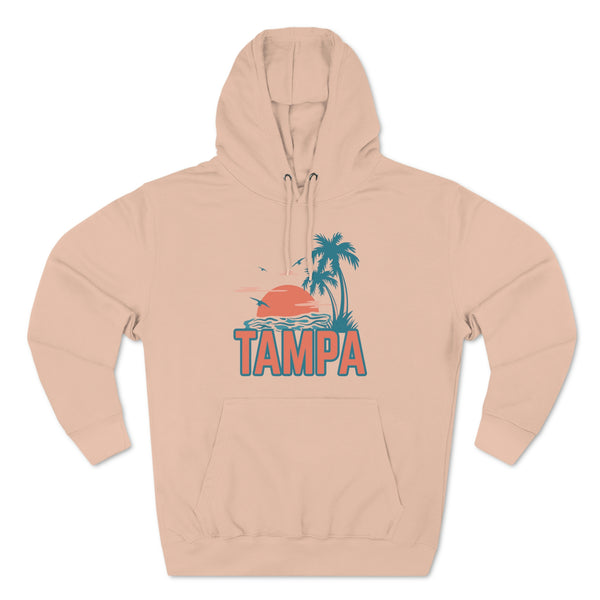 Premium Tampa, Florida Hoodie - Palm Tree Unisex Sweatshirt
