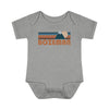 Bozeman Baby Bodysuit - Retro Mountain Bozeman, Idaho Baby Bodysuit