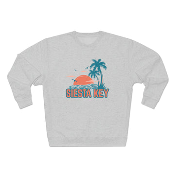 Buy heather-grey Premium Siesta Key, Florida Sweatshirt - Unisex Premium Crewneck Sweatshirt