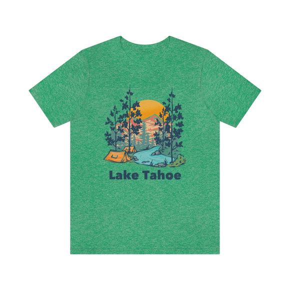 Lake Tahoe, California T-Shirt - Mountain Illustration Unisex Lake Tahoe Shirt