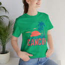Cancun, Mexico T-Shirt - Retro Palm Tree & Beach Unisex Cancun Shirt-57