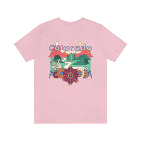 Colorado T-Shirt - Retro Mountain / Hippie Style Colorado Shirt