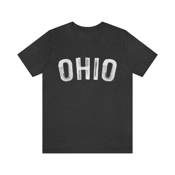 Ohio T-Shirt - Paint Text Unisex Ohio Shirt