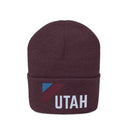 Utah Beanie - Adult Embroidered Retro Utah Knit Hat-18