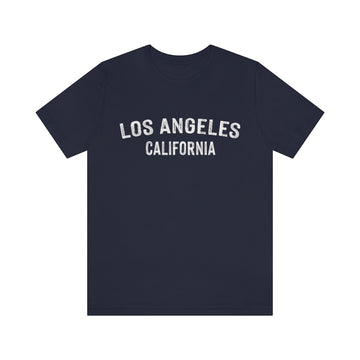 Buy navy Los Angeles, California Shirt - Paint Text Unisex Los Angeles T-Shirt