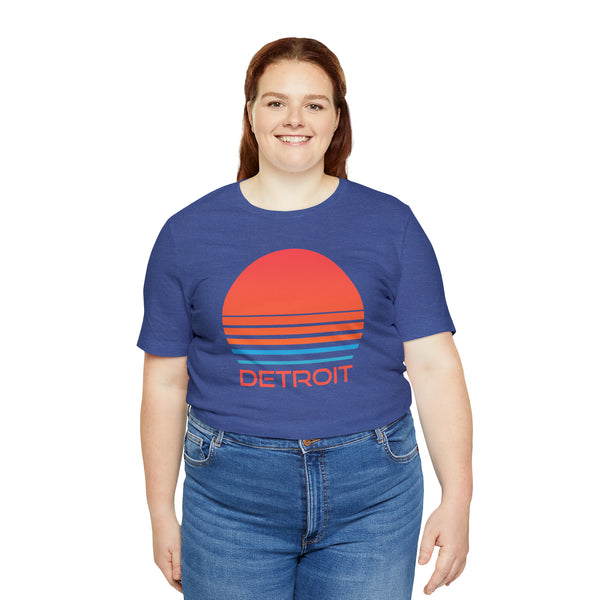 Detroit, Michigan T-Shirt - Retro 80s Unisex Detroit Shirt