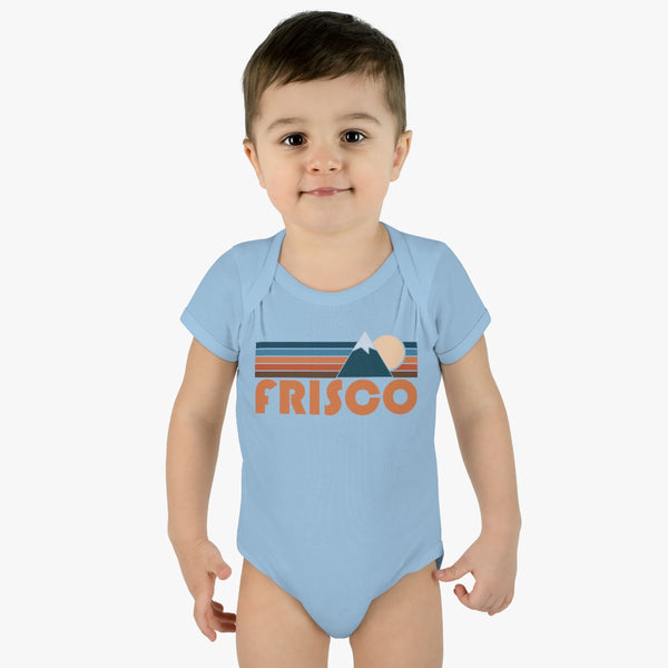 Frisco Baby Bodysuit - Retro Mountain Frisco, Colorado Baby Bodysuit