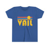 Vail Youth T-Shirt - Retro Sun Colorado Kid's TShirt