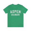 Aspen, Colorado Shirt - Paint Text Unisex Aspen T-Shirt-10
