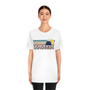 Colorado T-Shirt - Retro Mountain v2 Unisex Colorado Shirt-2