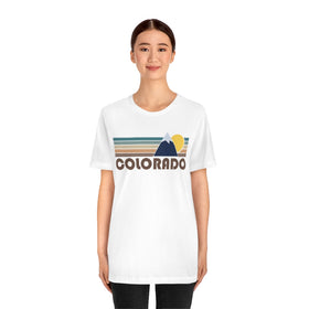 Colorado T-Shirt - Retro Mountain v2 Unisex Colorado Shirt