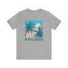 Myrtle Beach, South Carolina T-Shirt - Retro Palm Tree & Beach Unisex Myrtle Beach Shirt