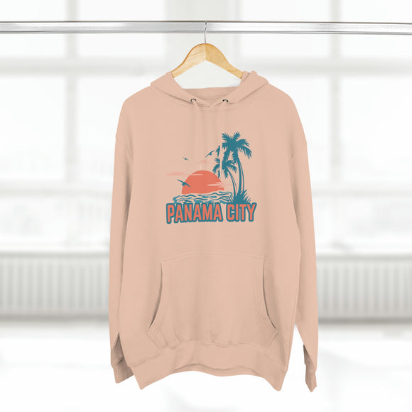 Premium Panama City, Florida Hoodie - Palm Tree Unisex Sweatshirt