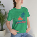 Longboat Key, Florida T-Shirt - Retro Palm Tree & Beach Unisex Longboat Key Shirt-31