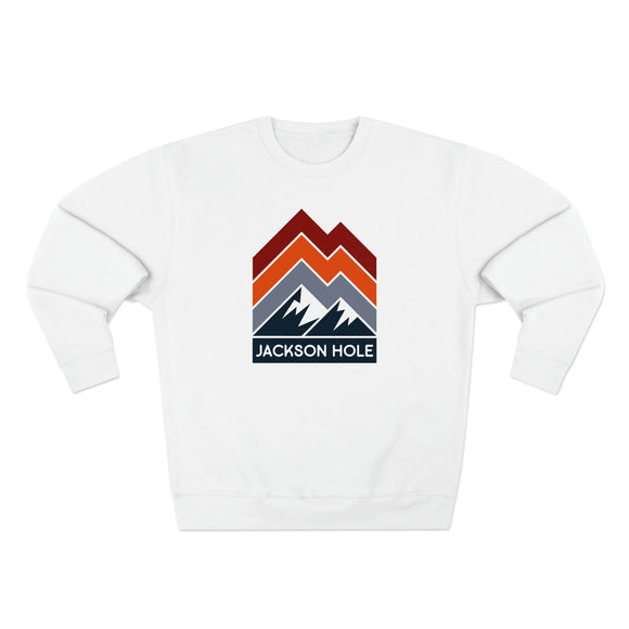 Premium Jackson Hole Sweatshirt - Retro Unisex Premium Crewneck Jackson Hole, Wyoming Sweatshirt
