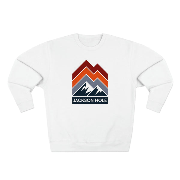 Premium Jackson Hole Sweatshirt - Retro Unisex Premium Crewneck Jackson Hole, Wyoming Sweatshirt