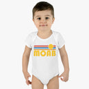 Moab Baby Bodysuit - Retro Sun Moab, Utah Baby Bodysuit-5