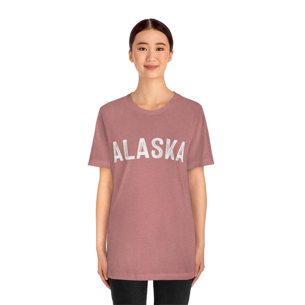 Alaska T-Shirt - Paint Text Unisex Alaska Shirt