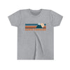 North Carolina Youth T-Shirt - Retro Mountain North Carolina Kid's TShirt