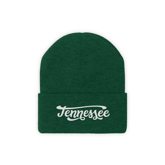 Tennessee Beanie - Adult Hand Lettered Embroidered Tennessee Knit Hat