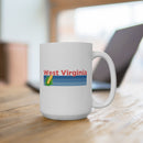 West Virginia Camp Mug - Ceramic Retro Corn West Virginia Mug-4