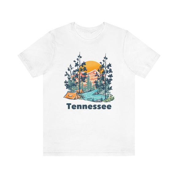 Tennessee T-Shirt - Mountain Illustration Unisex Tennessee Shirt