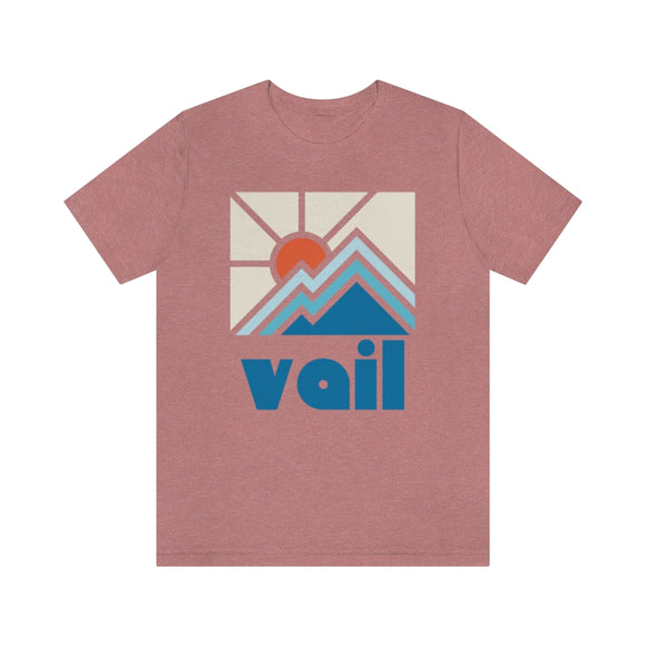 Vail Shirt, Colorado Retro T-Shirt, Colorful Colorado tee, Vail Mountain Shirt