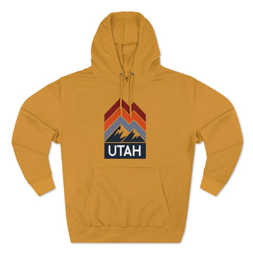 Buy mustard Premium Utah Hoodie - Retro Unisex Sweatshirt - Retro Stripe