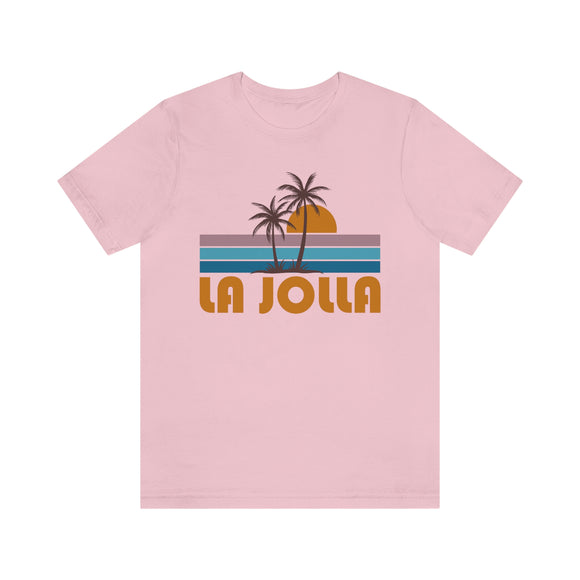 La Jolla, California T-Shirt - Retro Palm Tree Unisex La Jolla Shirt