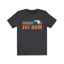Ski Bum T-Shirt - Retro Mountain Adult Unisex Ski Bum T Shirt-5