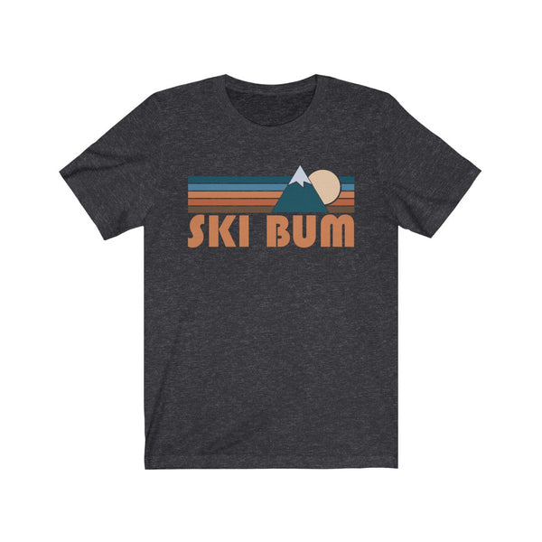 Ski Bum T-Shirt - Retro Mountain Adult Unisex Ski Bum T Shirt