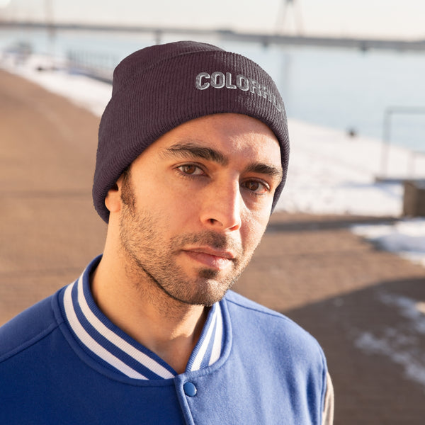 Colorado Beanie - Adult Embroidered Colorado Knit Hat