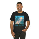 San Diego, California T-Shirt - Retro Palm Tree & Beach Unisex San Diego Shirt-32