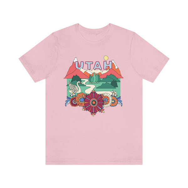 Utah Shirt, Utah Retro T-Shirt, Hippie Style Utah tee, Utah Mountain Shirt