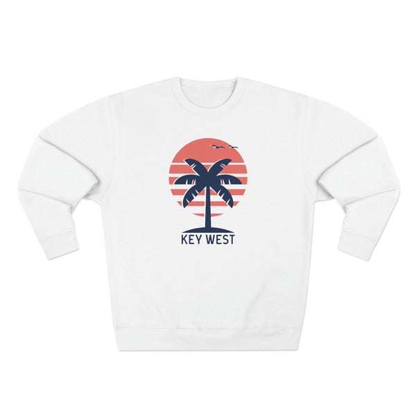 Premium Key West, Florida Crewneck Sweatshirt - Retro Unisex Sweatshirt