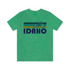 Idaho T-Shirt - Retro Mountain Bike Adult Unisex Idaho T Shirt